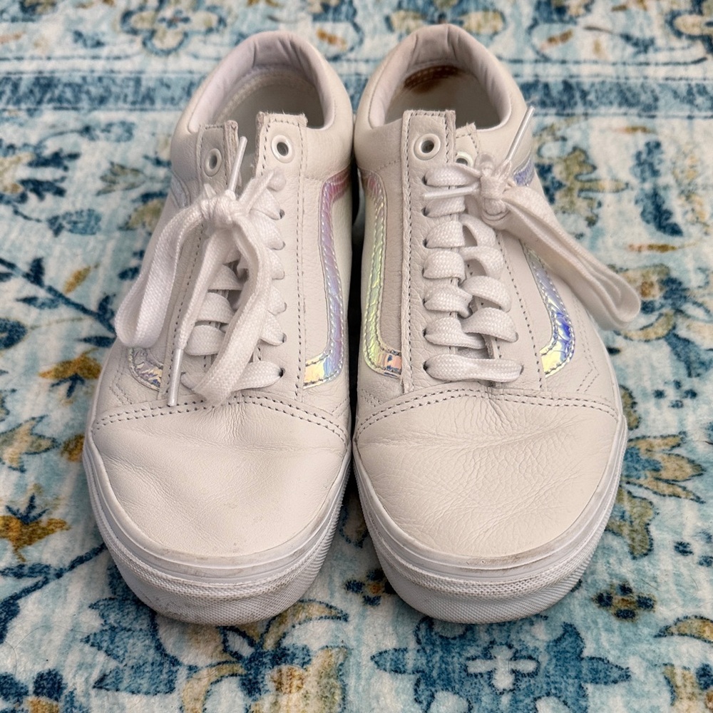 Vans White Iridescent Sneakers